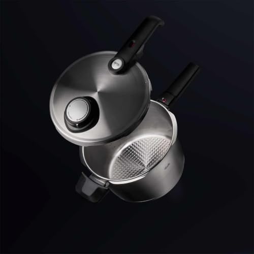 Vitavit Premium Pressure Cooker and Pressure Skillet Set (6.3 Quart Pressure Cooker + 2.6 Quart Skillet)