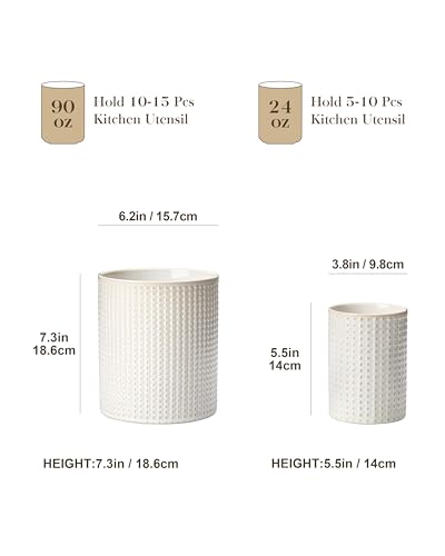LYDIA Ceramic Utensil Holders (Rhombus)
