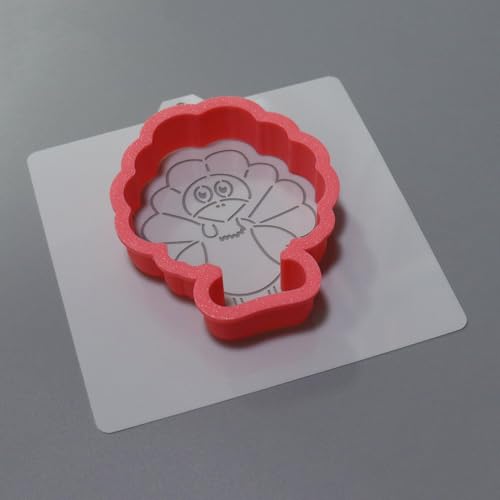 Cookie Cutter and Stencil Bundle Royal Icing Cookies Stencils Paint Your Own Biscuit Bakery Starter Kits Royal Icing Fondant Cutters Birthday Wedding Holiday Cookies Painting Coloring Pages Comb (Turkey PYO)