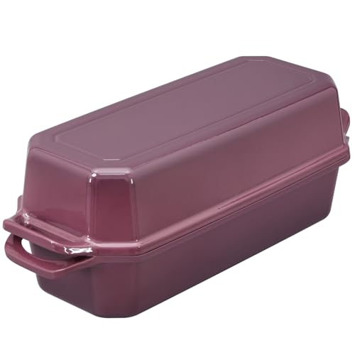 Bread Pan Cast Iron Loaf Pan with Lid Bread Loaf Pan 13x5 Inch Enameled Cast Iron Sourdough Bread Pan