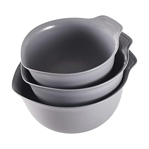 Universal Nesting Plastic Mixing Bowls (Gray / Set of 3)