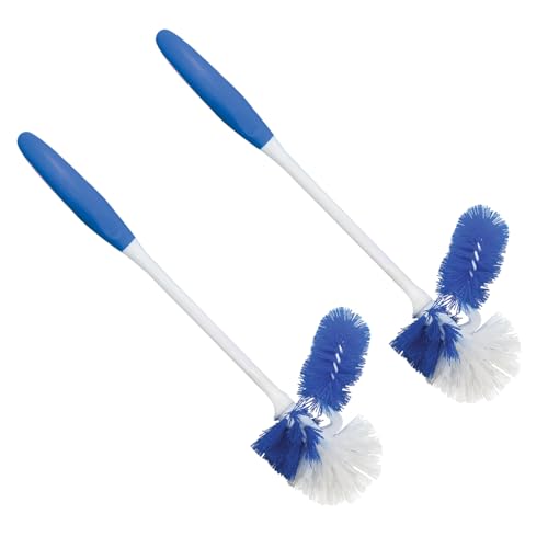 Classic Toilet Brush w (Toilet Brush w/Under Rim / 2 Pack)