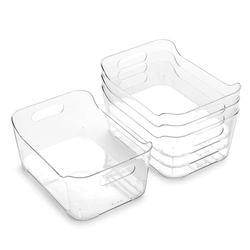 Plastic Organizer Bins (Clear / Small)