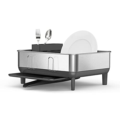 Steel Frame Dishrack (Gray / Compact (15'' X 15.5'' X 7.5''))