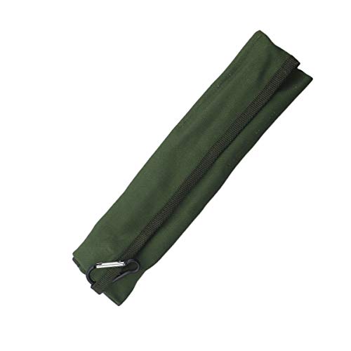 Reusable Travel Utensils (Green Pouch / Silver)