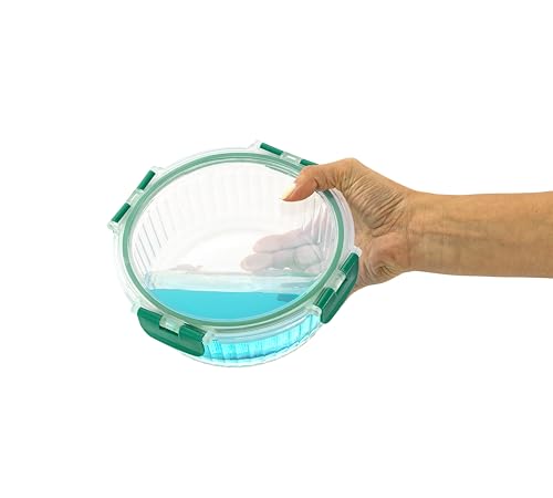 24pc Borosilicate Glass Storage Containers with Lids (Green)