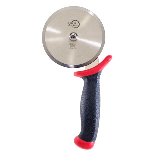 Millennia Pizza Cutter with Red Handle (4 Inch Pizza Cutter with Red Handle)