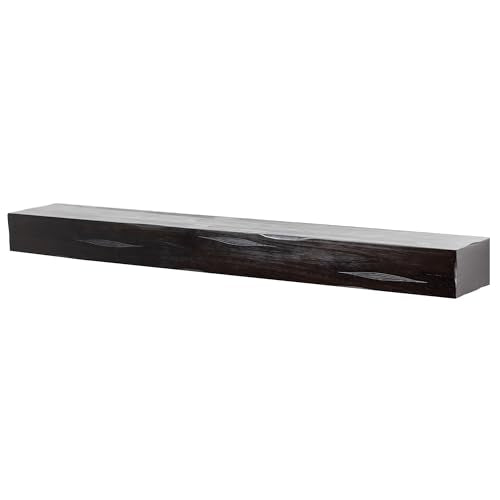 Breckenridge 48” Fireplace Mantel Shelf with Corbels (Coffee Bean Rustic / 48 Inch)