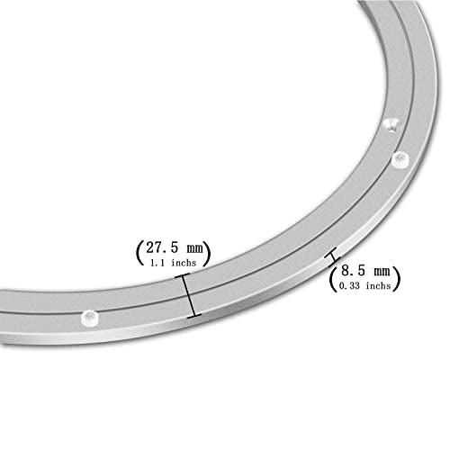 Aluminum Lazy Susan Hardware Metal Rotating Turntable Bearings Swivel Plate Hardware for Dining
