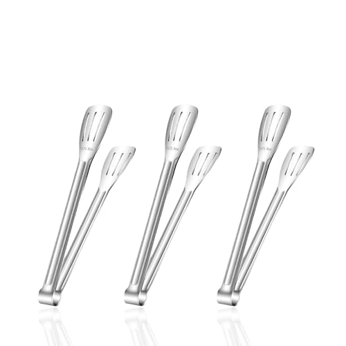 Stainless Steel Kitchen Tong Set (9inch / 3Pcs Silver)