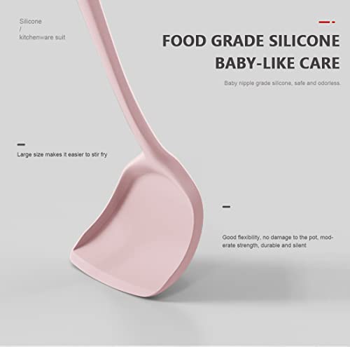 Silicone Cooking Utensils Set (Pink)