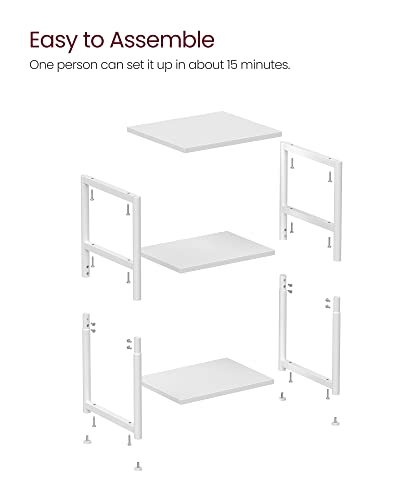 Side Table Small End Table (Cloud White)