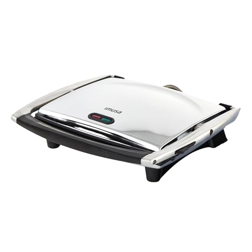 12 x 10 Inch Stainless Steel Electric Panini Press Ceramic (12 x 10 inches (Pack of 1) / Ceramic)
