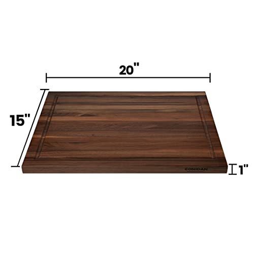Walnut Cutting Board for Kitchen (Black Walnut(1" Thick))