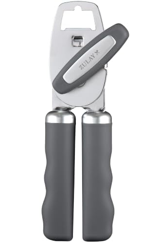 Manual Can Opener Heavy Duty Patented Stainless Steel (Stone / Comfy Grip)