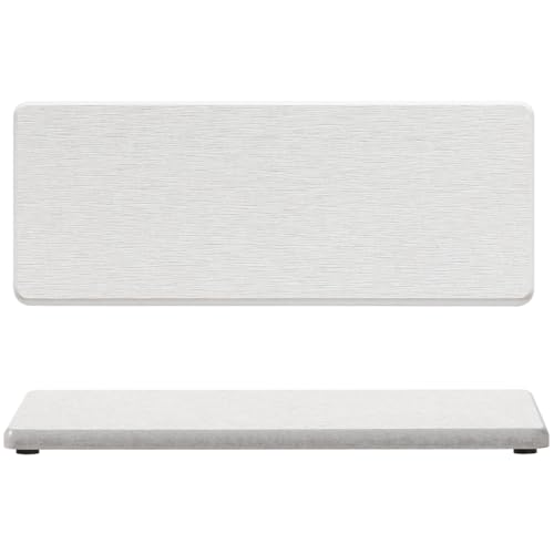 2PCS Beige Bathroom Sink Vanity Trays (2 Pack - Pearl Gray / 9" x 3.5")