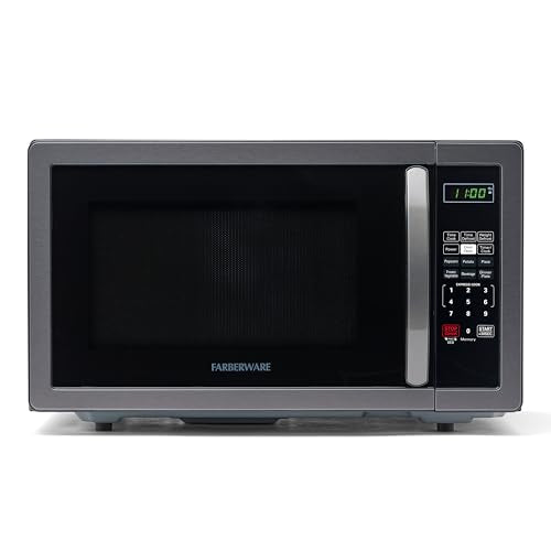 1.1 Cu. Ft. Countertop Microwave Oven (1.1 Cu. Ft. / Black Stainless)
