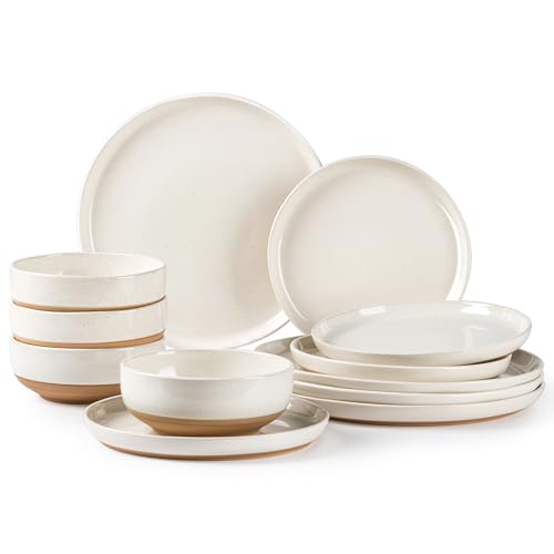 Dinnerware Sets for 4 (Light Beige / Service For 4(12Pcs))