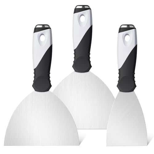3Pack 3" 5" 6" Stainless Putty Knife & Paint Scraper (3"5"6" Putty Knife)