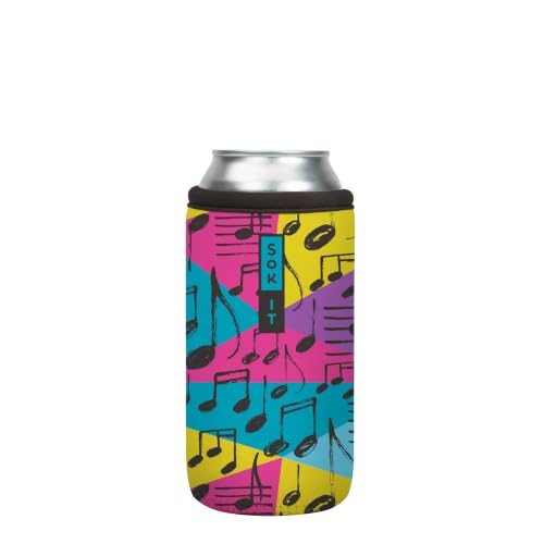 CanSok Sleeve for Beer & Soda Insulated Neoprene Cover (Music to My Ears / 16oz Can Sleeve)