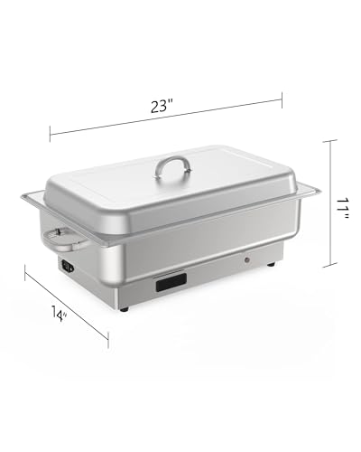 Electric Chafing Dish Buffet Set (1/1 Full Size+1/2 Half Size)