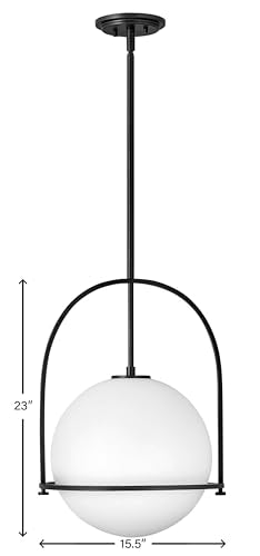 Somerset Medium Adjustable Pendant Light (Black / Large)