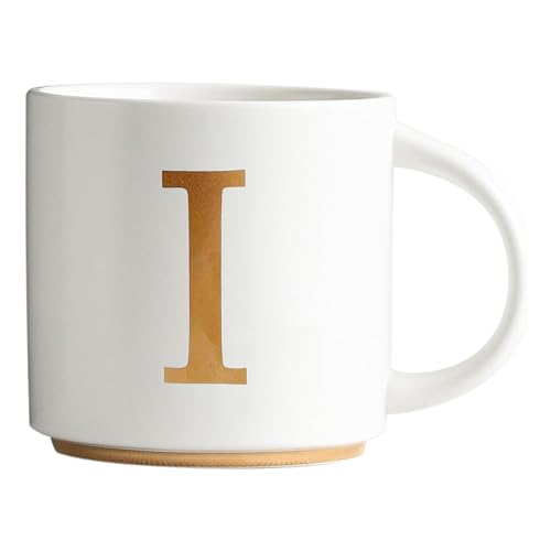 Monogram Ceramic Mugs (gold-I)
