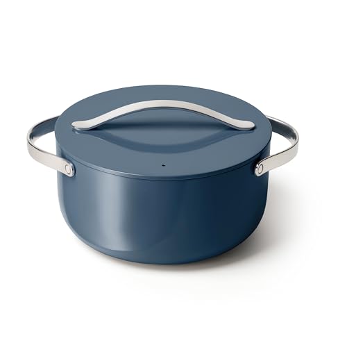 Non Stick Ceramic Dutch Oven Pot with Lid (Navy)