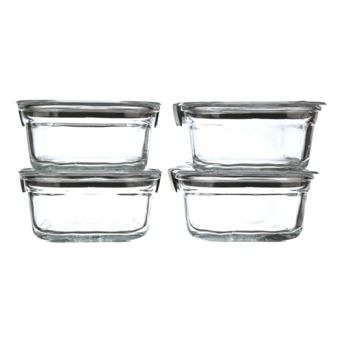 Brilliance Glass Food Storage Containers (3.2 Cup (8-Piece))