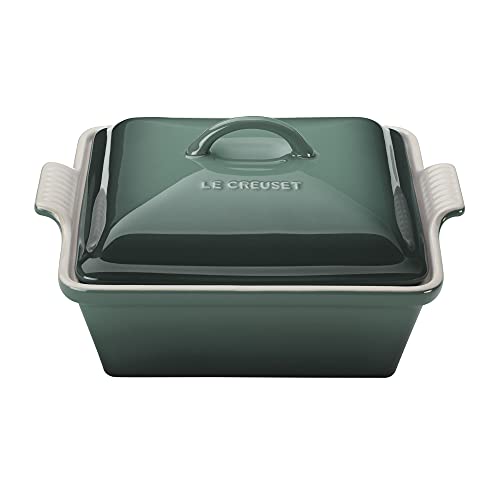 Stoneware Covered Square Casserole (Artichaut / 2.5 qt.)