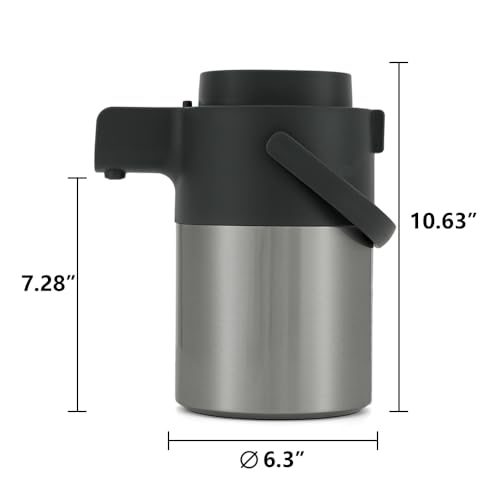 Airpot Coffee Dispenser with Pump (74 Ounces / Silver)