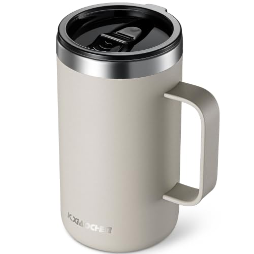 20 oz Insulated Coffee Mug (Khaki / 20 ounces (1 pack))
