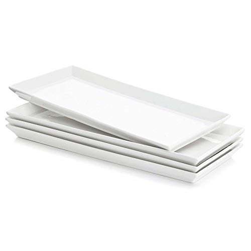 Rectangular Porcelain Platters (13.8 Inch)