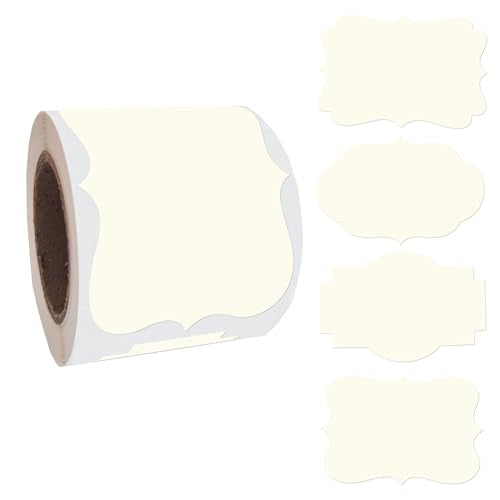 200PCS Fancy Shape Sticker Labels for Essential Oil (200 Count)