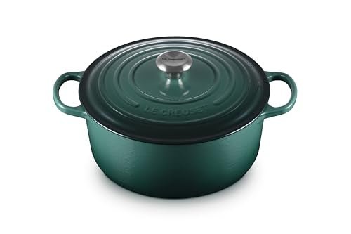 Enameled Cast Iron Round Dutch Oven (Artichaut / 7.25 Qt)