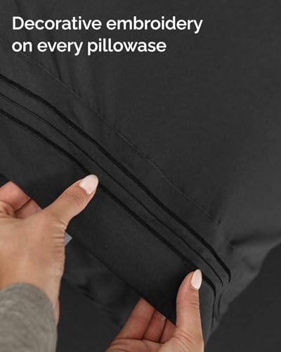 Twin XL 3 Piece Sheet Set (08 - Black / Twin XL)