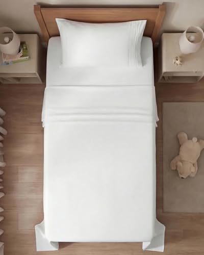 Twin Size 3 Piece Sheet Set (01 - White / Twin)