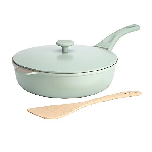All-in-One Pan, Multilayer Nonstick Cookware Set, High-Performance Construction, Multipurpose Design Replaces Multiple Pots and Pans, Dishwasher Safe, 11-Inch, 4.4-Quart Capacity, Sage Green (Sage Green / 11-Inch / All-In-One Pan)