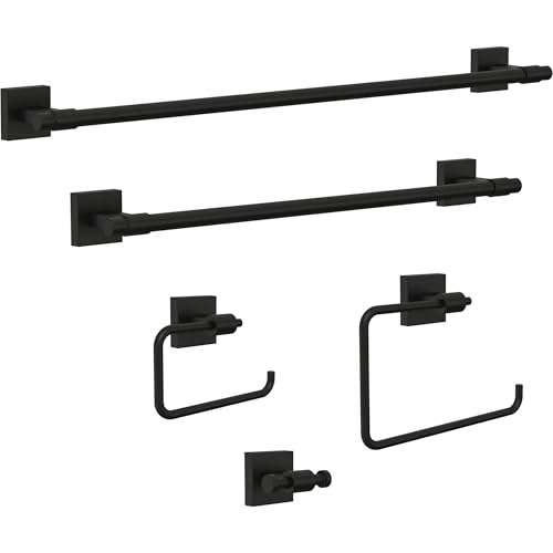 Towel Rack 18 Inch Matte Black Towel Bar for Bathroom (18 inch / Matte Black)