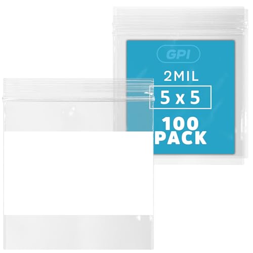 100 Count 5" x 5" Zip Bags (5" x 5")