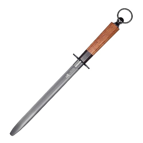10 Inch Flat Honing Steel for Knives (Flat Sharpening Rod / 10 inch)