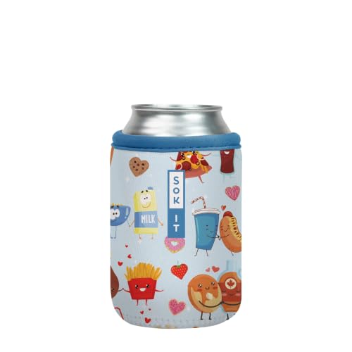 CanSok Sleeve for Beer & Soda Insulated Neoprene Cover (Bestie Bites / 12oz Can Sleeve)