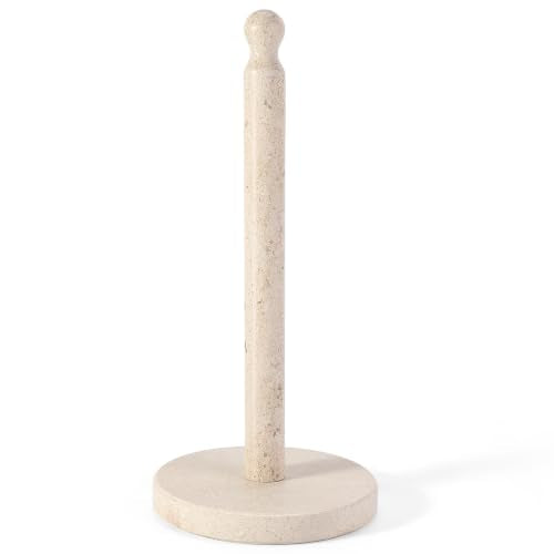 Beige Marble Paper Towel Holder Countertop (Moleanos Beige)