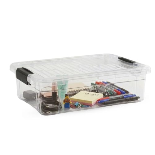 2.3 Quart Clear Plastic Storage Containers with Lids (2.3 Quart)