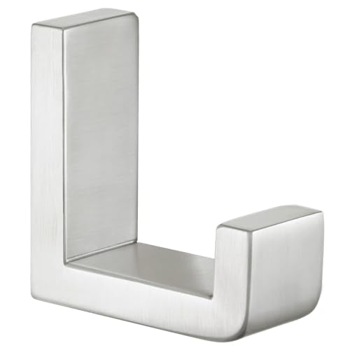 Towel Hook for Bathroom (1 Pack / Brushed Nickel)