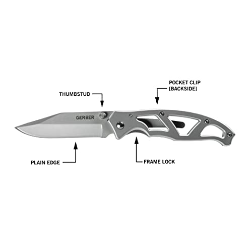 Gear Paraframe I EDC Folding Pocket Knife with Clip (3" / Paraframe I (Fine Edge - Stainless Steel))