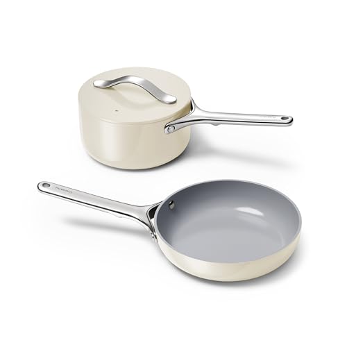 Non Stick Ceramic Mini Cookware Set (Cream)