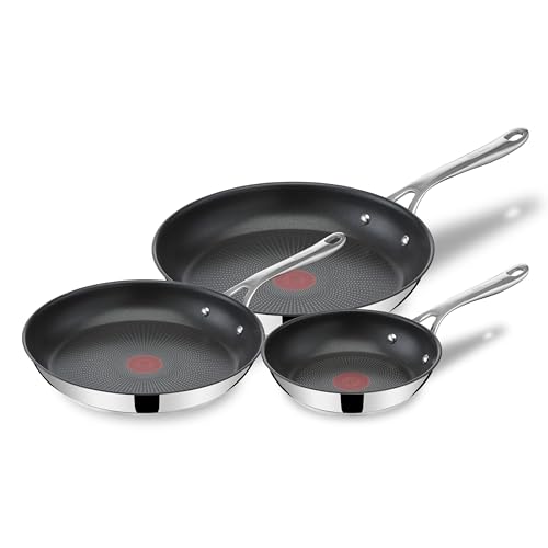 T Fal x Jamie Oliver Nonstick Coated Stainless Steel Pans 8"