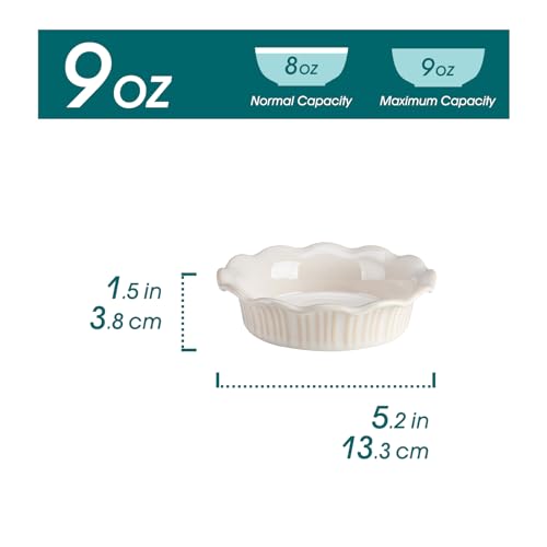 Mini Pie Pans Set of 6 (White)
