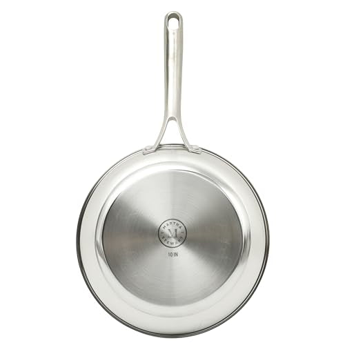 Castelle 10" Stainless Steel Frying Pan Non Toxic Fry Pan Skillet (Stainless Steel / 10" Frying Pan)